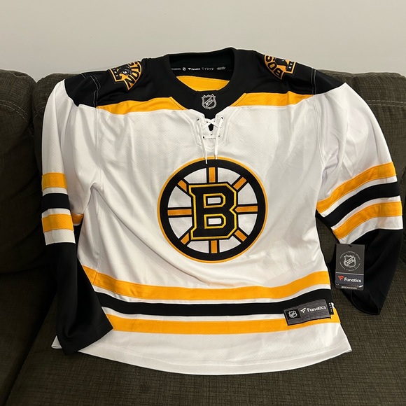 Fanatics Other - Fanatics Authentic Boston Bruins Breakaway NHL Hockey White Jersey Men’s Sz: L